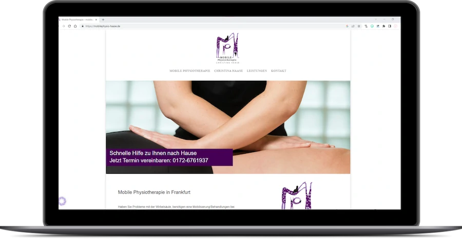 Website Mobile Physio