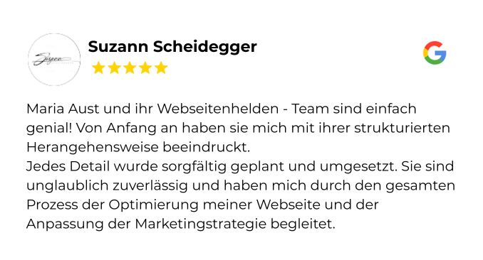 Unternehmenswebseite für S. Scheidegger - Referenz